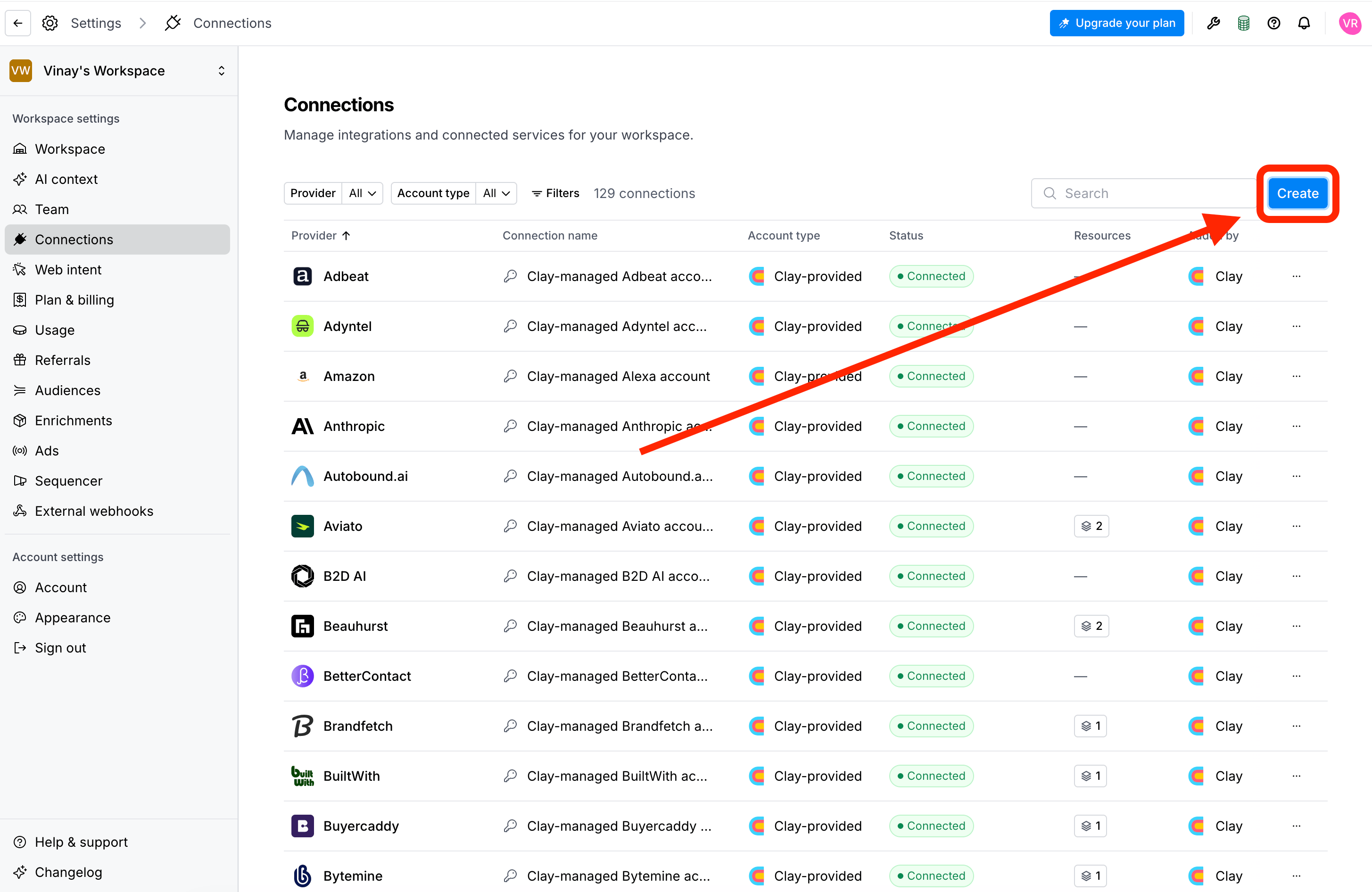 Searching for People Data Labs in Clay Connections