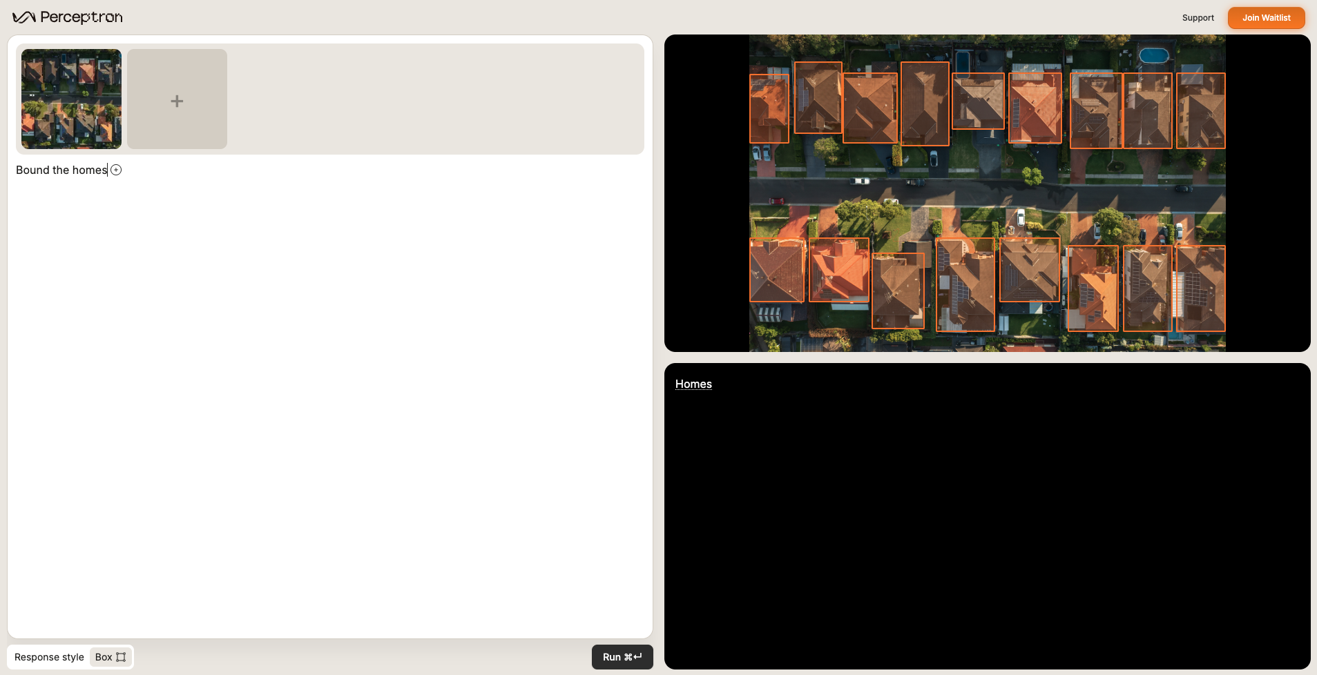 Object detection screenshot