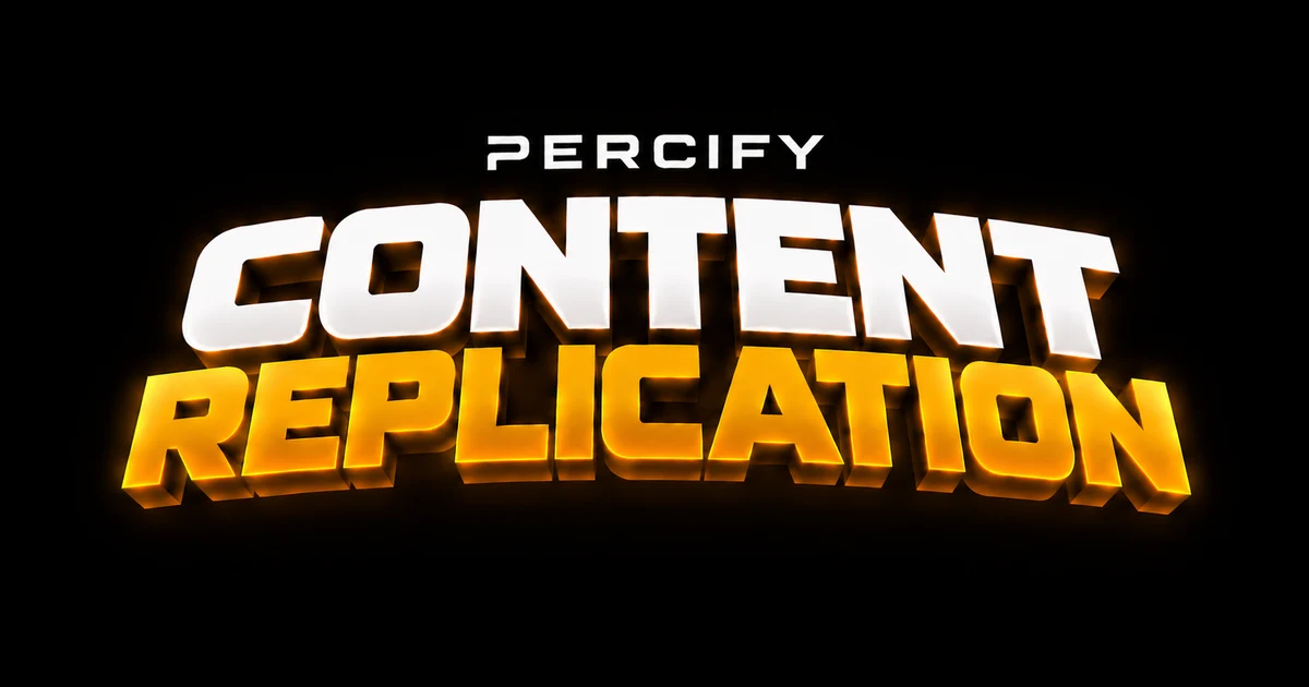 Percify Content Replication title card