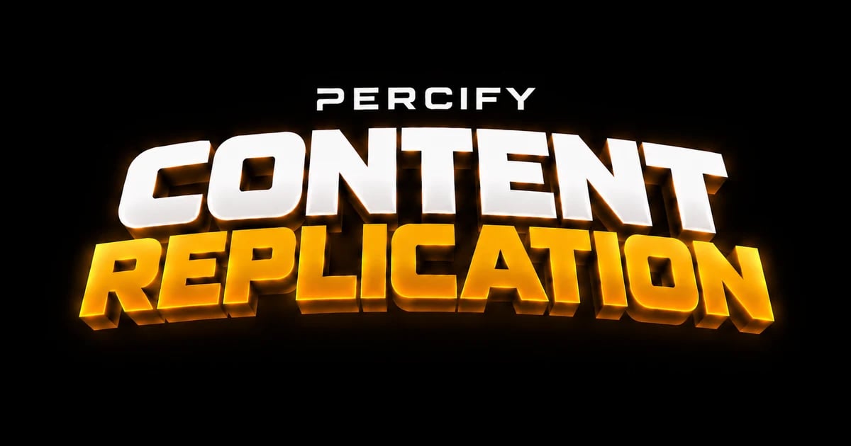 Percify Content Replication title card