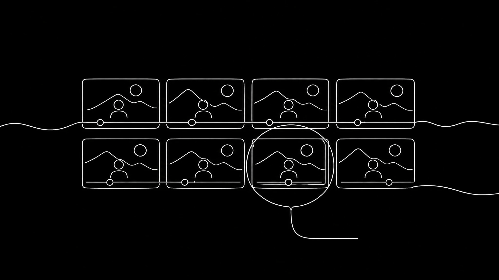 Line illustration of Percify Realtime Video
