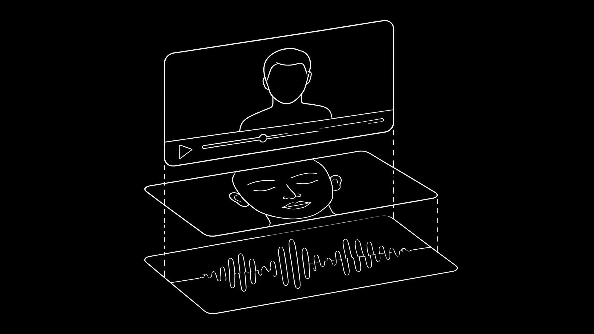 Line illustration of Percify Voice Studio