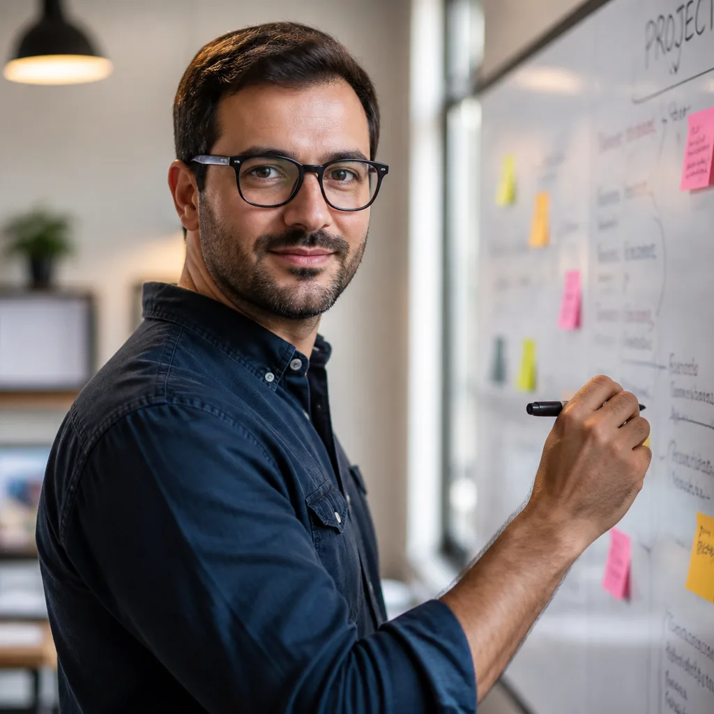 Creative strategist, AI avatar in the Percify avatar library (Agency)