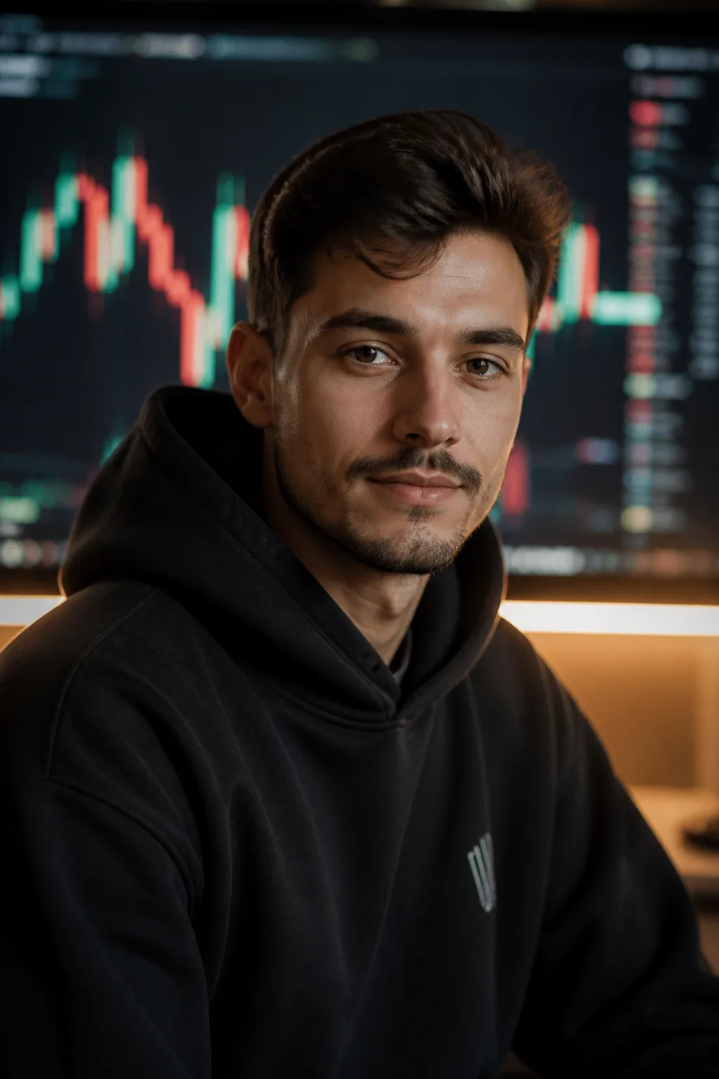 Crypto commentator, AI avatar in the Percify avatar library (Finance)