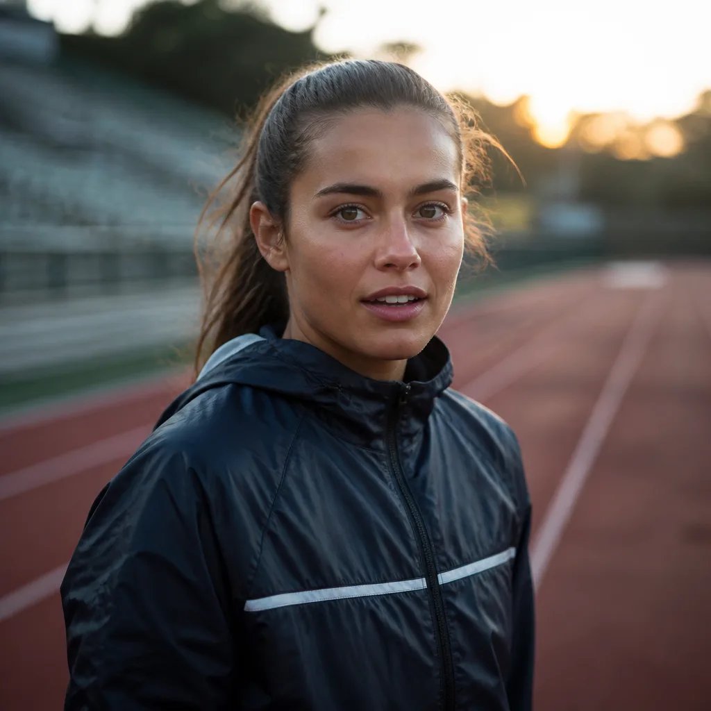 Running coach, AI avatar in the Percify avatar library (Fitness)