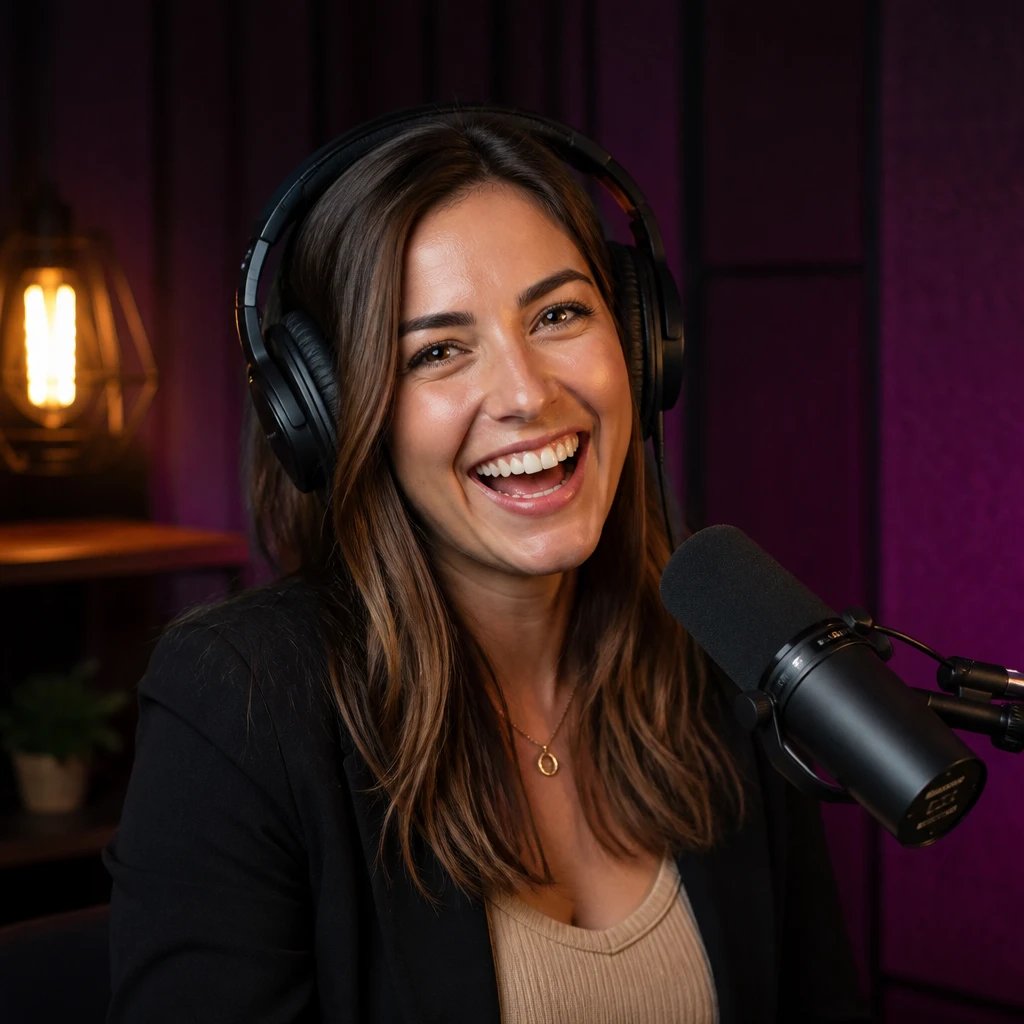 Podcast host, AI avatar in the Percify avatar library (Podcast)