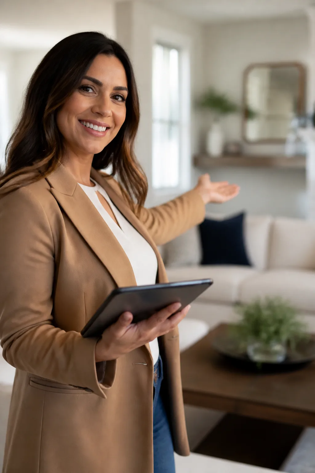 Open-house host, AI avatar in the Percify avatar library (Real estate)