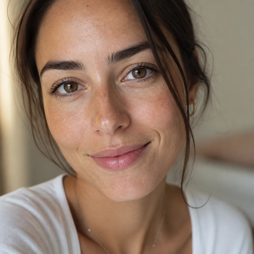 UGC creator, close up, AI avatar in the Percify avatar library (UGC)