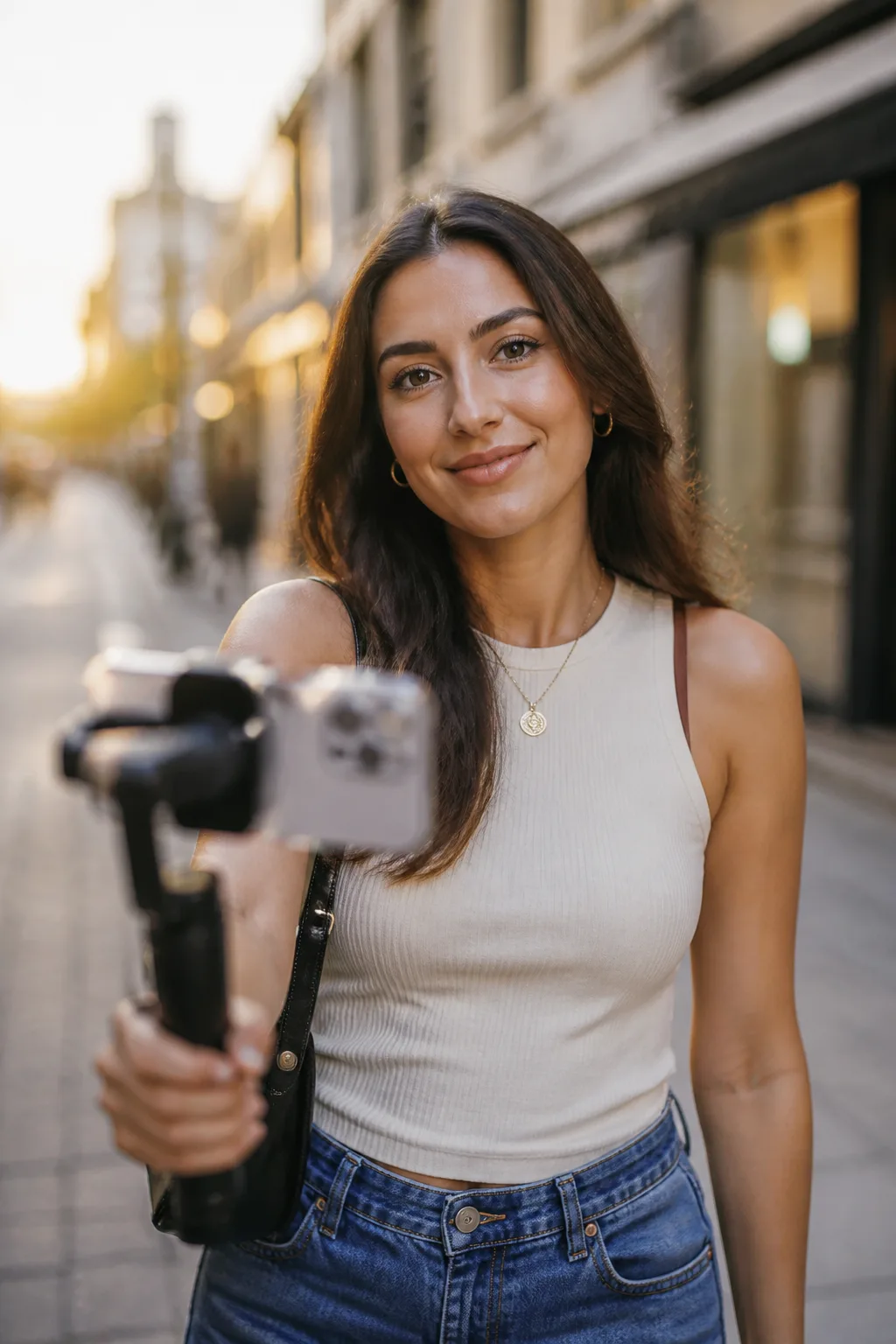 Street vlogger, AI avatar in the Percify avatar library (UGC)