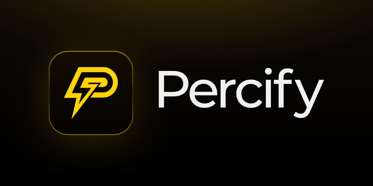 Percify GitHub social preview, 1280 by 640