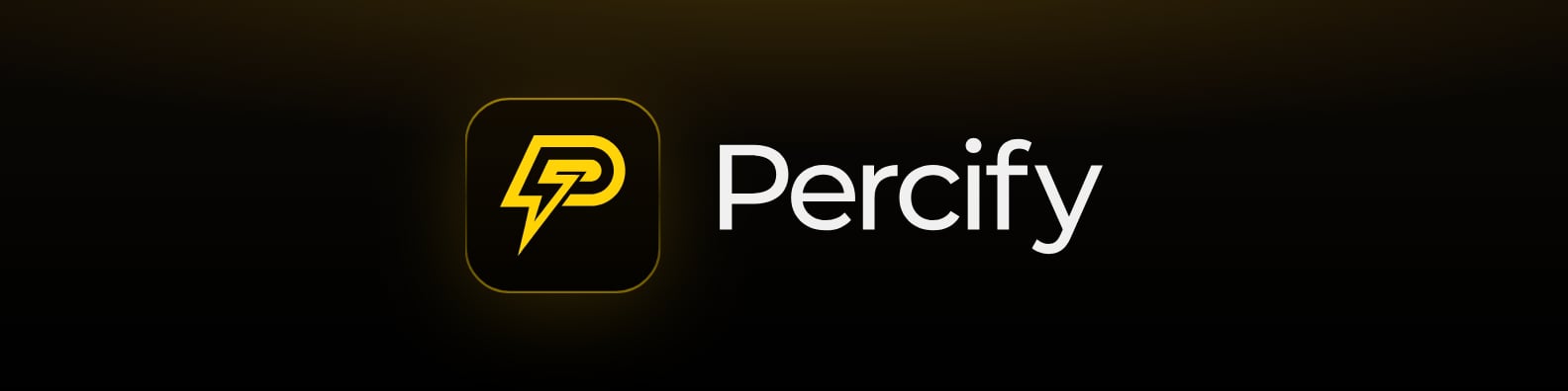 Percify LinkedIn banner, 1584 by 396