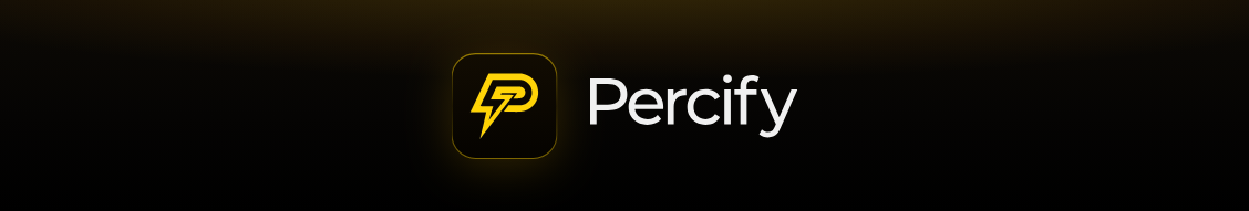 Percify LinkedIn company cover, 1128 by 191