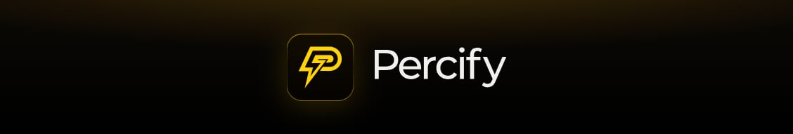 Percify LinkedIn company cover, 1128 by 191