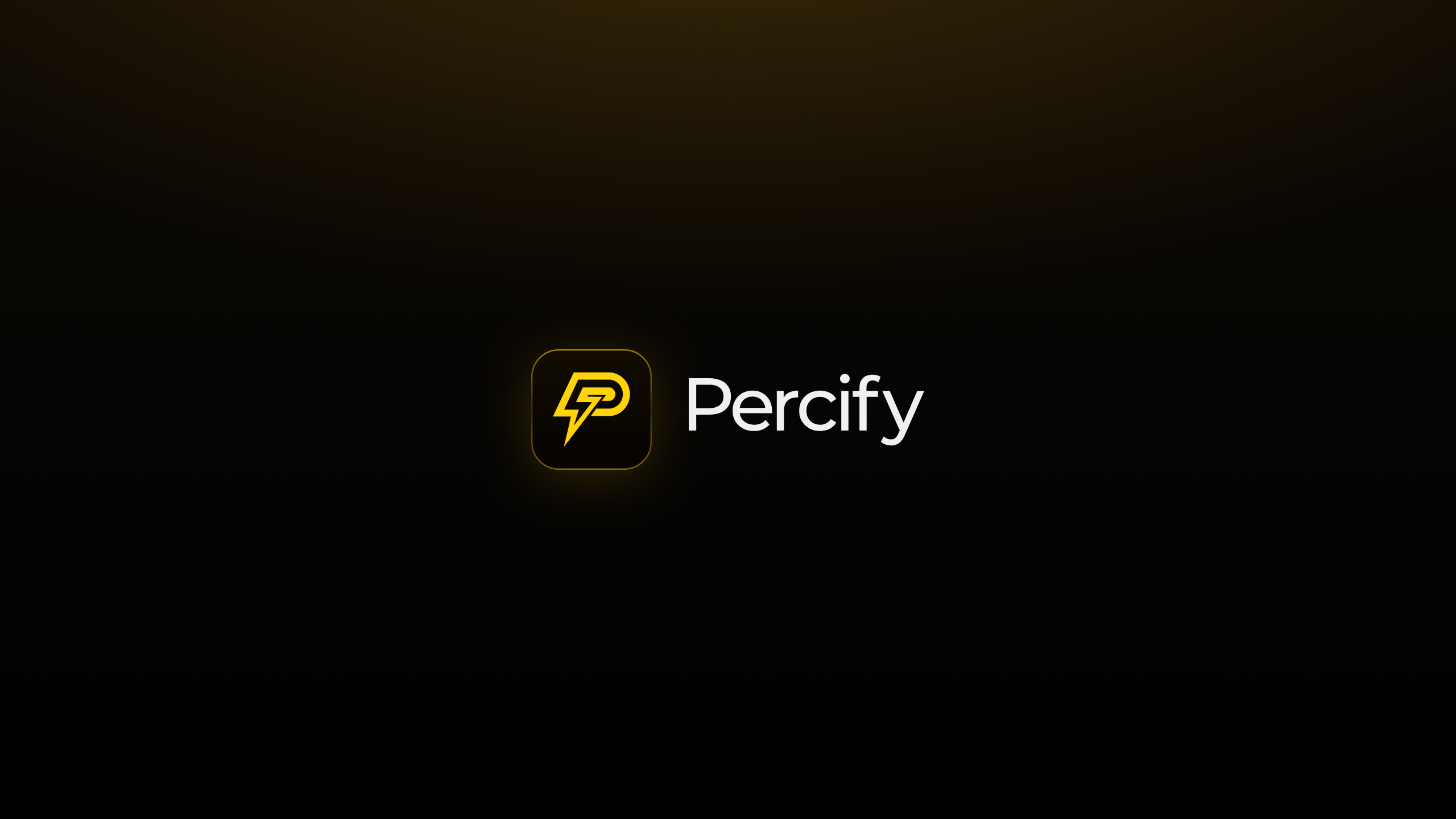 Percify YouTube channel banner, 2560 by 1440
