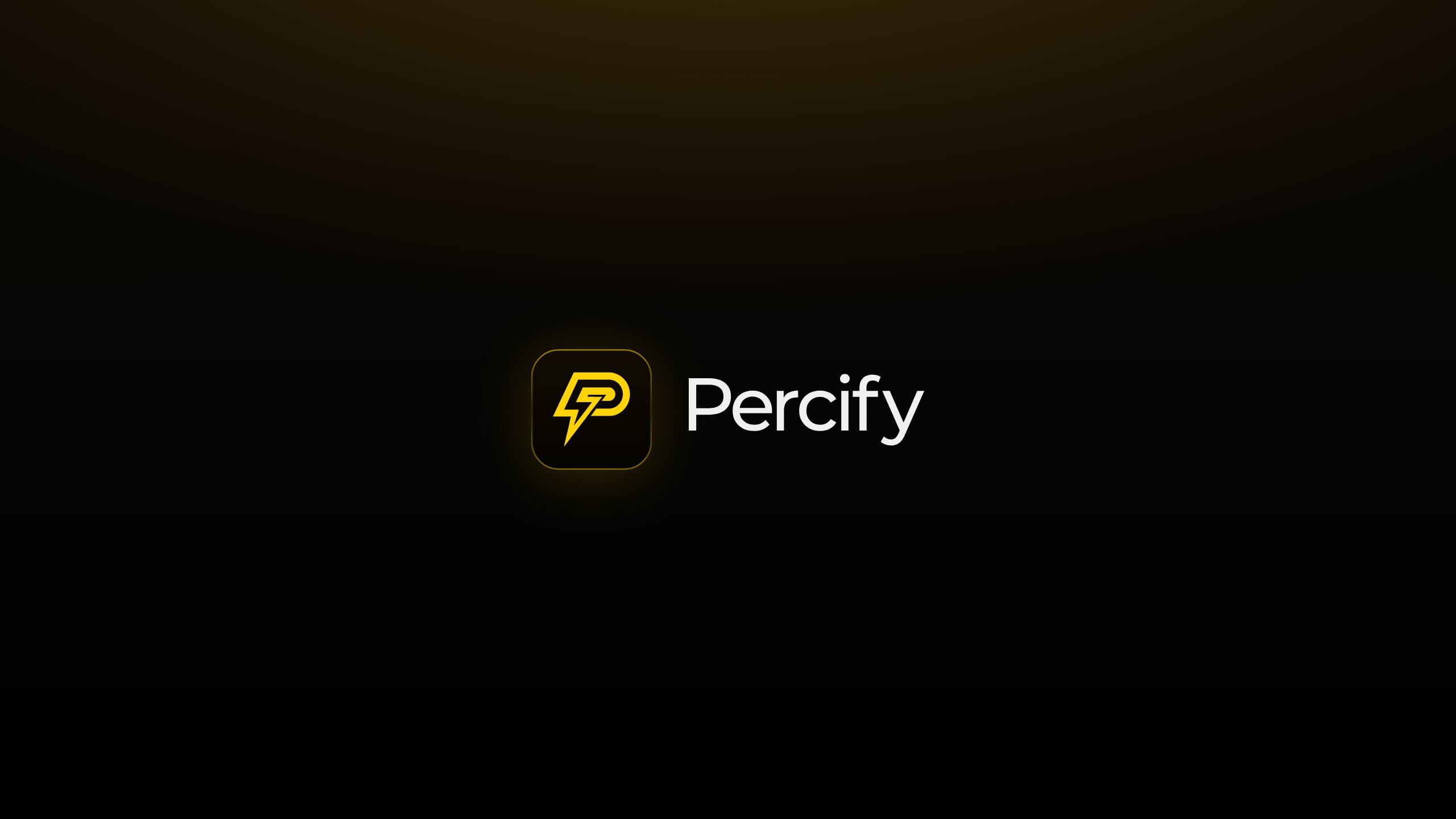 Percify YouTube channel banner, 2560 by 1440