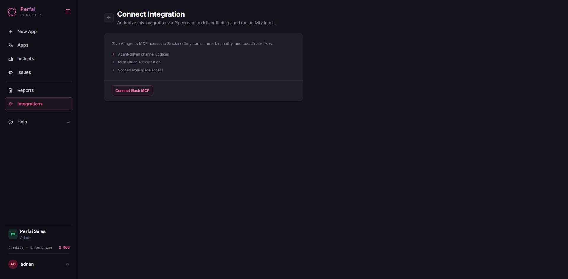 Slack Team Activity Stream integration setup