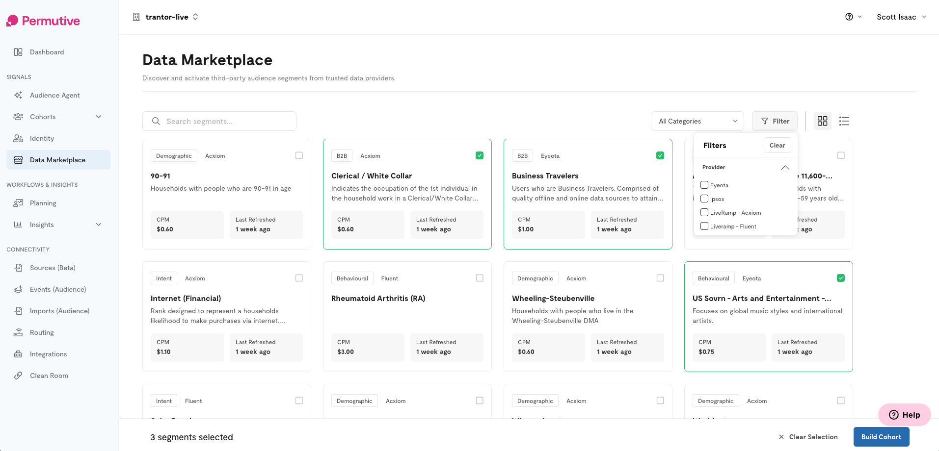 Marketplace Segments