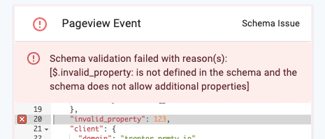 Chrome Extension showing a rejected event because an extra property was added to the payload.