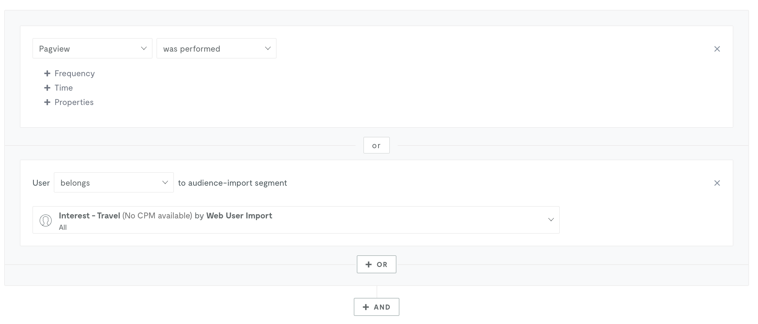 Creating cohorts with audience imports