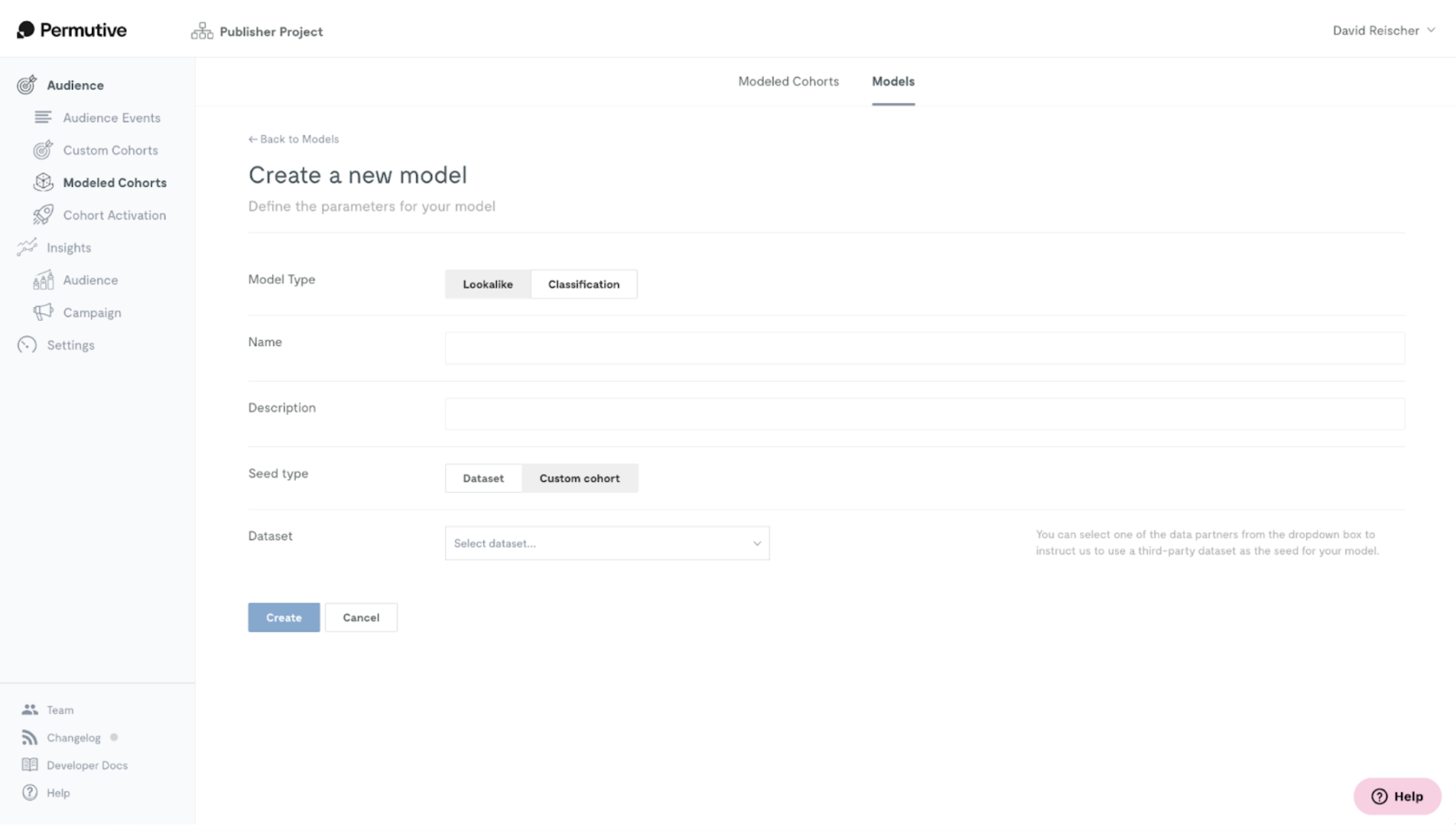 Creating a classification model from a partner dataset