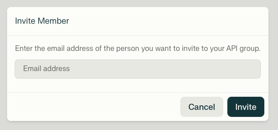 Enter New Member Email