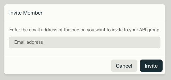 Enter New Member Email