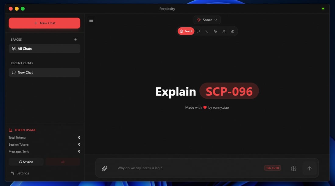 Perplexity Ai Computer Ui Perplexity Client | Desktop AI Chat Interface with API Controls ...