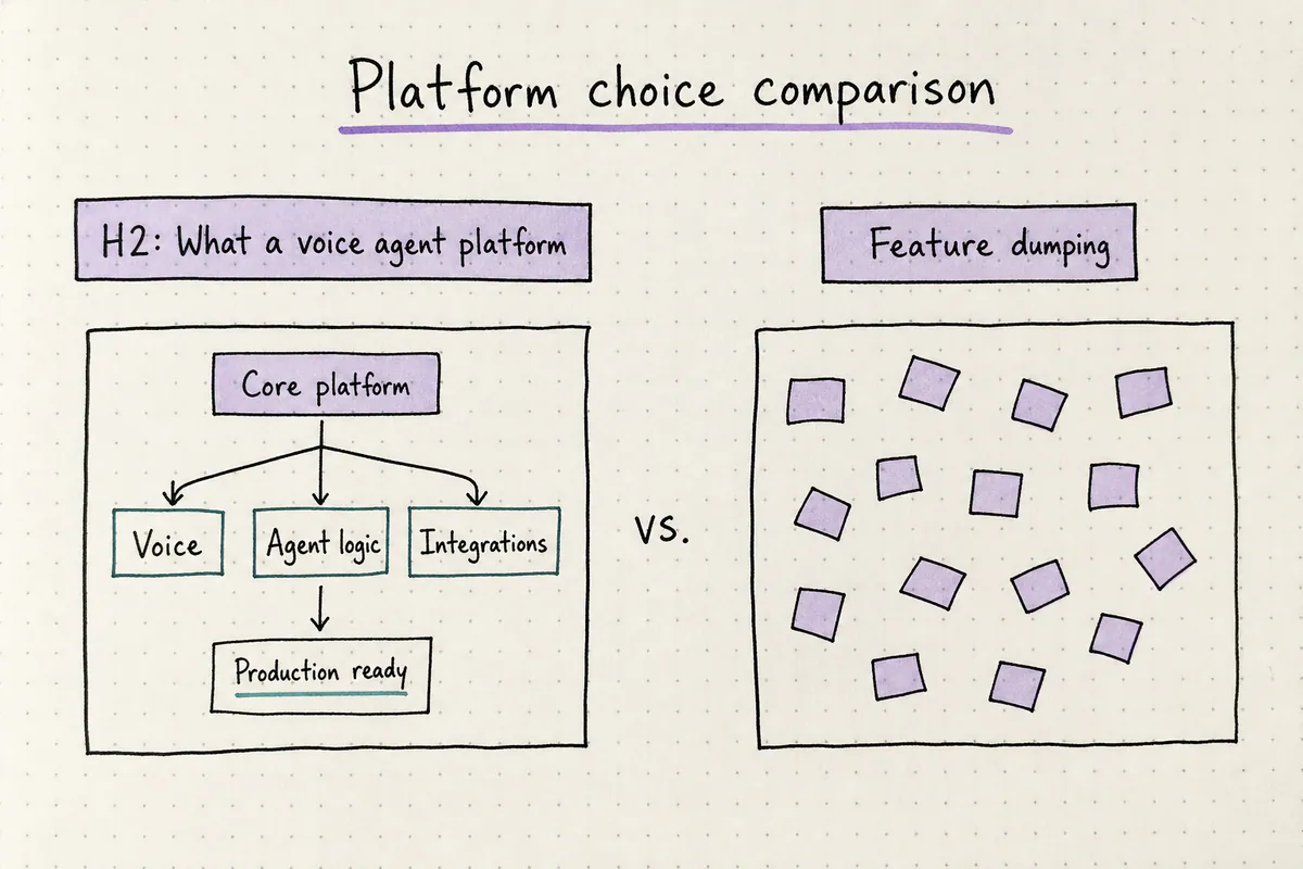 Comparison between build-it-yourself and managed voice agent platforms