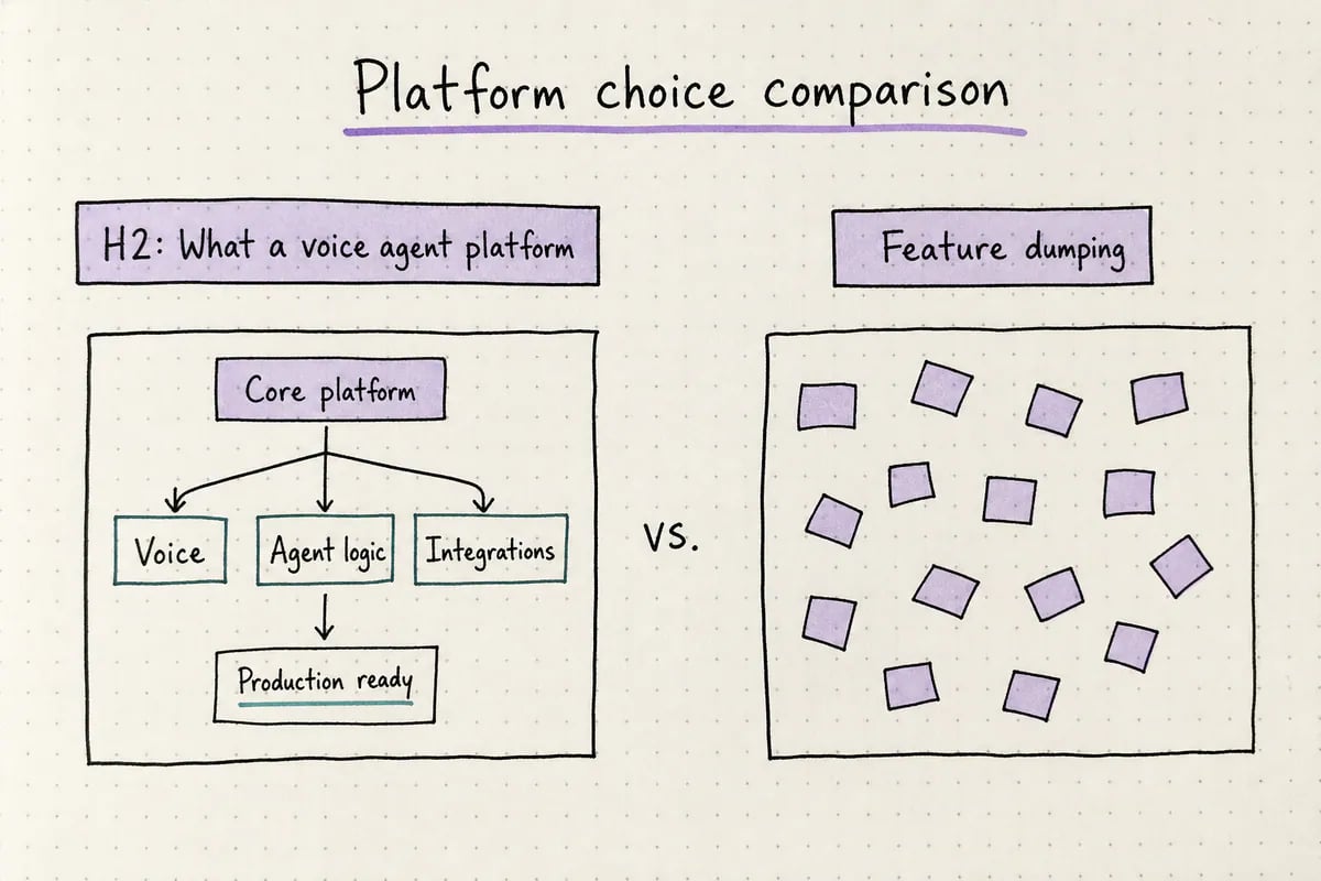 Comparison between build-it-yourself and managed voice agent platforms