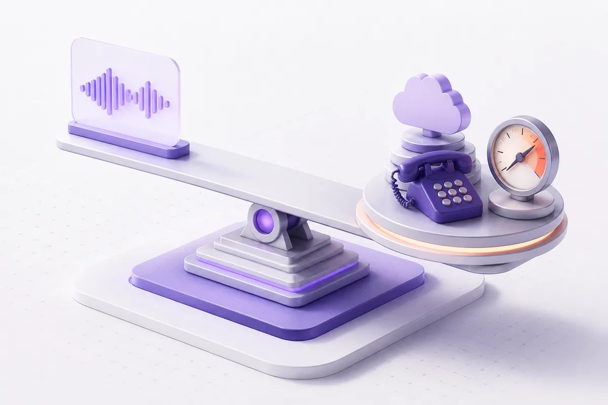Isometric 3D editorial illustration for ElevenLabs Pricing in 2026: The Real Cost vs Persistence AI