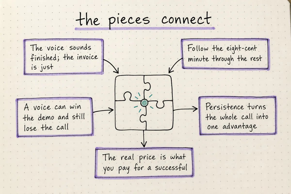 Hand-drawn concept map for ElevenLabs Pricing in 2026: The Real Cost vs Persistence AI