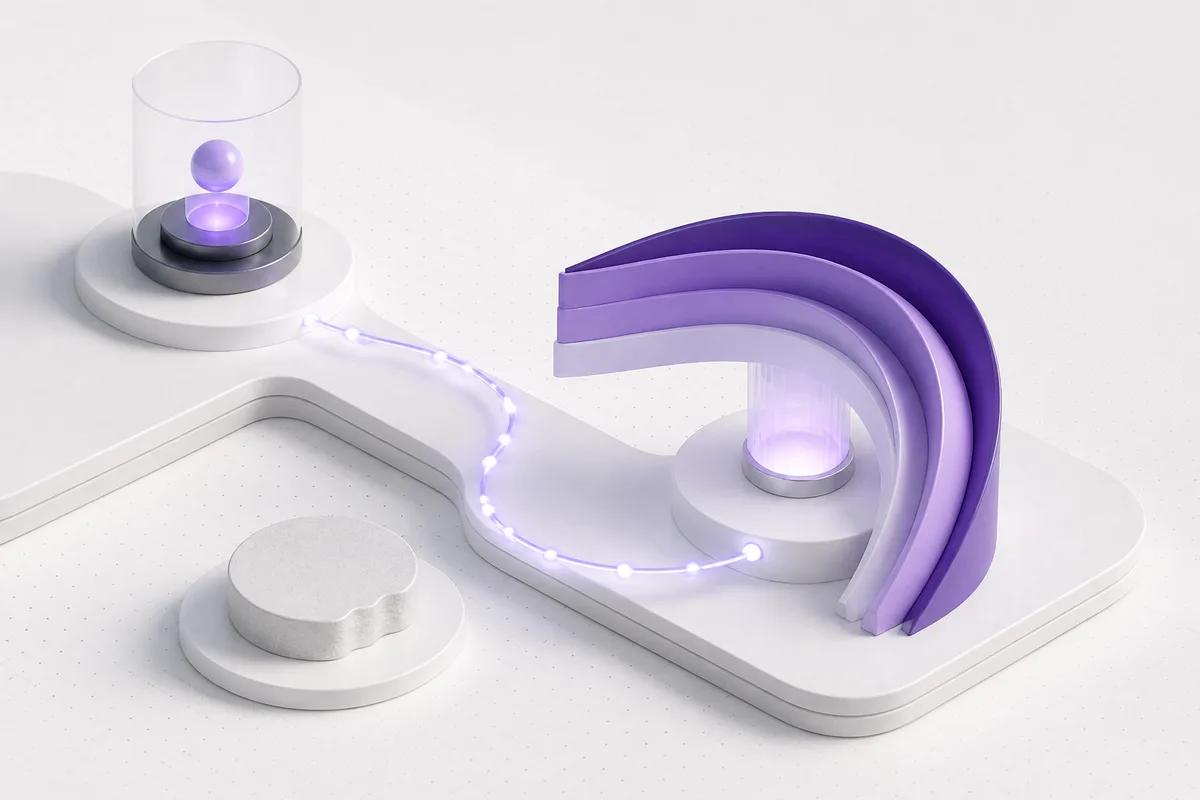 Isometric 3D editorial illustration for Retell AI Pricing in 2026: The Real Cost vs Persistence AI