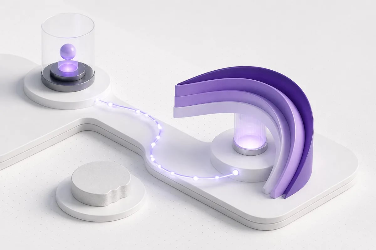 Isometric 3D editorial illustration for Retell AI Pricing in 2026: The Real Cost vs Persistence AI