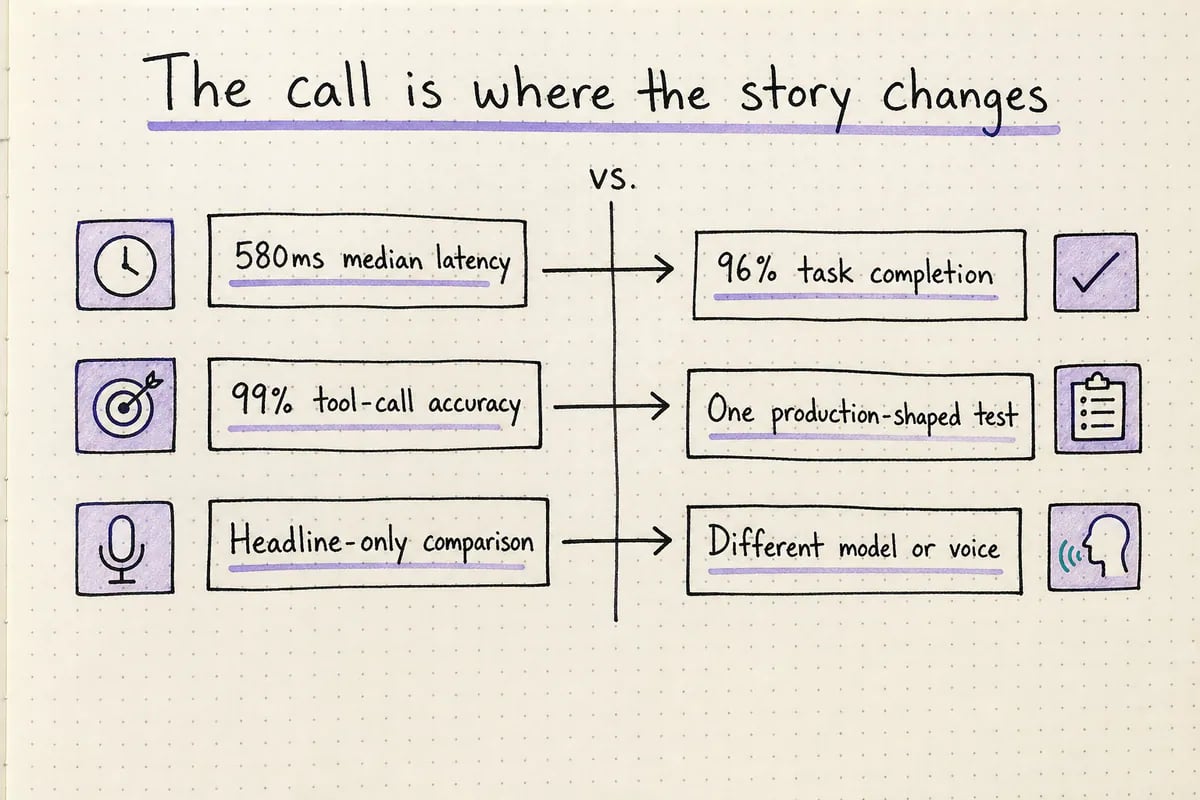 Handwritten comparison showing headline price on one side and production outcomes on the other
