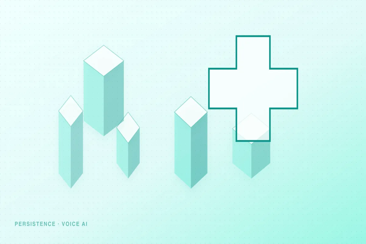 Persistence editorial illustration for Healthcare Voice AI: The Patient Call Is the Worst Place to Discover Your Agent’s Limits