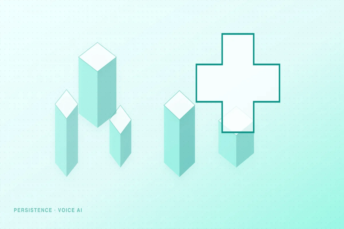 Persistence editorial illustration for Healthcare Voice AI: The Patient Call Is the Worst Place to Discover Your Agent’s Limits