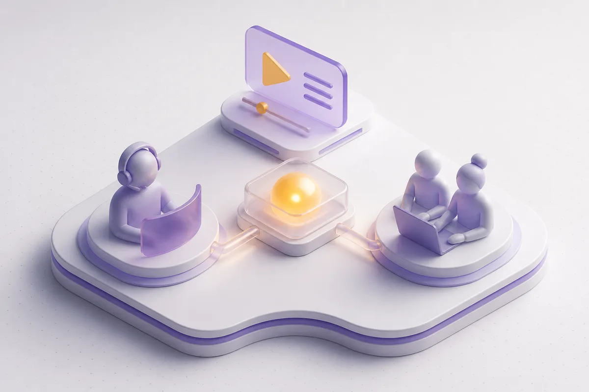 Isometric 3D editorial illustration for What We Publish on Instagram