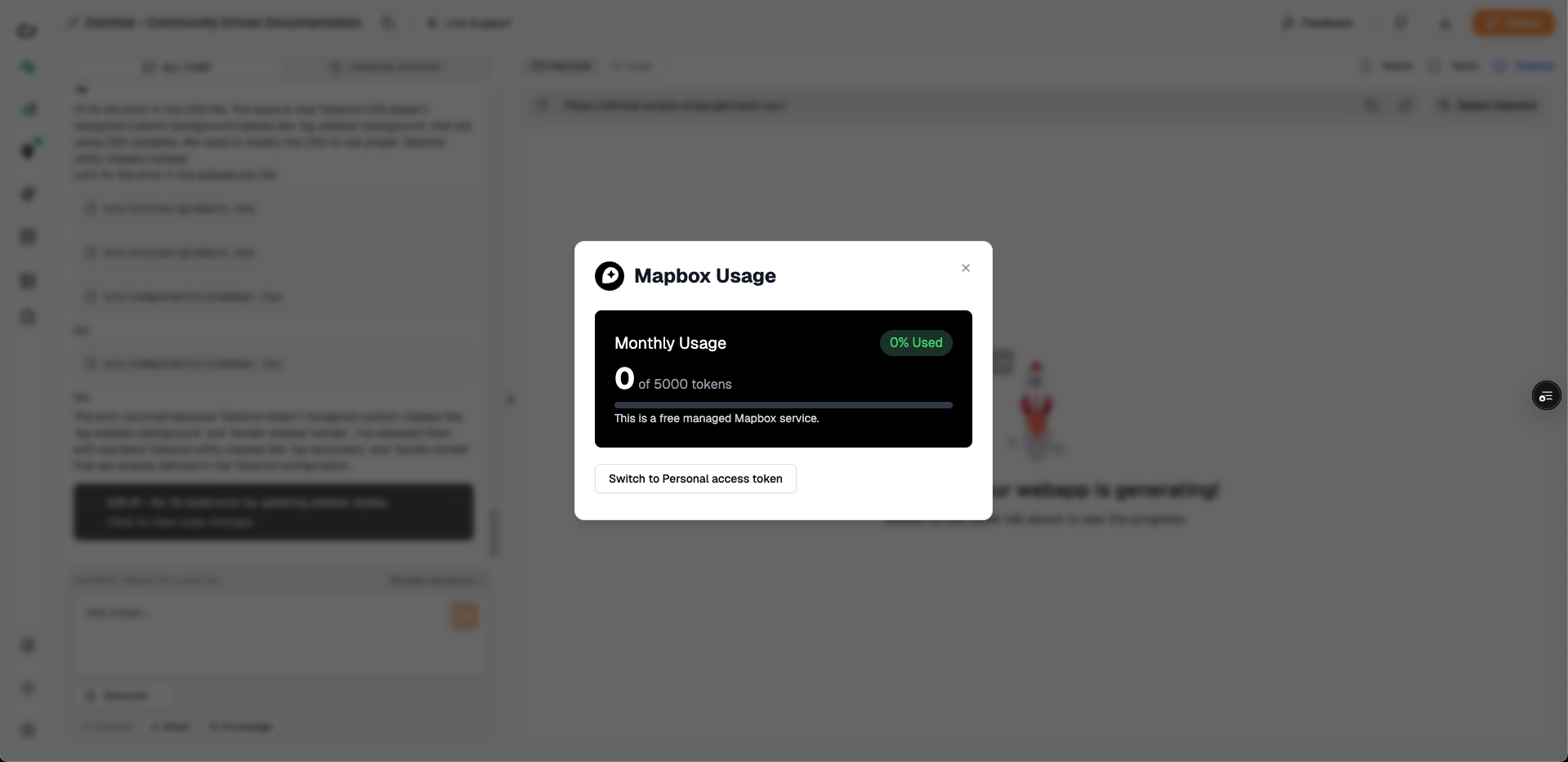 Mapbox Active State and Usage - Light Mode