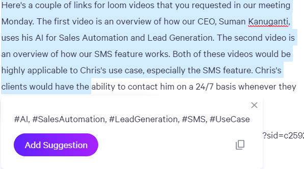 Generate Hashtags Example