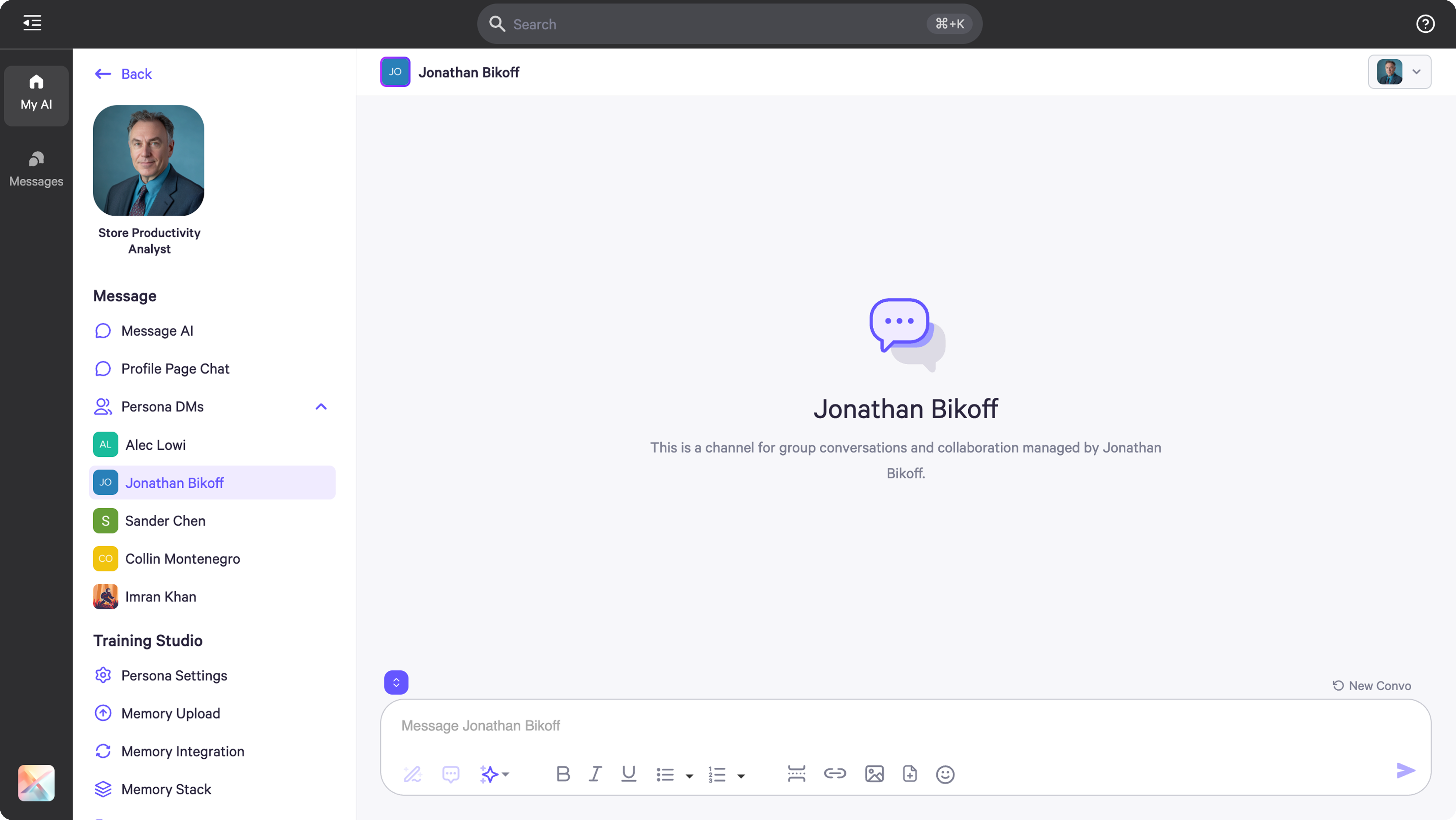 Persona Directive Setting in AI Controls