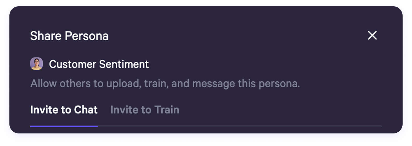 Share Persona