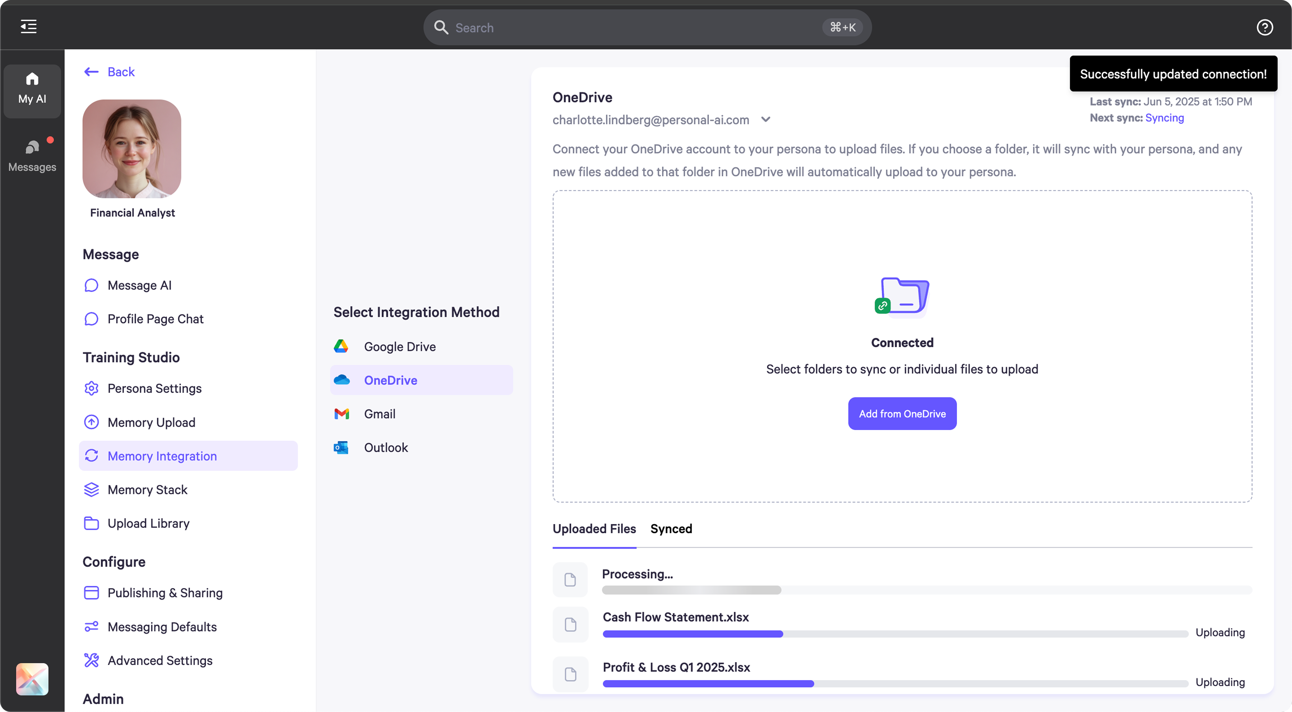 OneDrive Integration