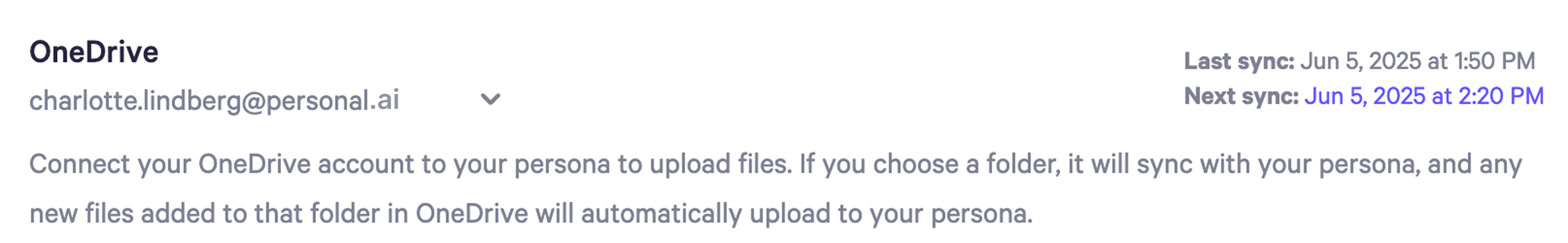 OneDrive Integration