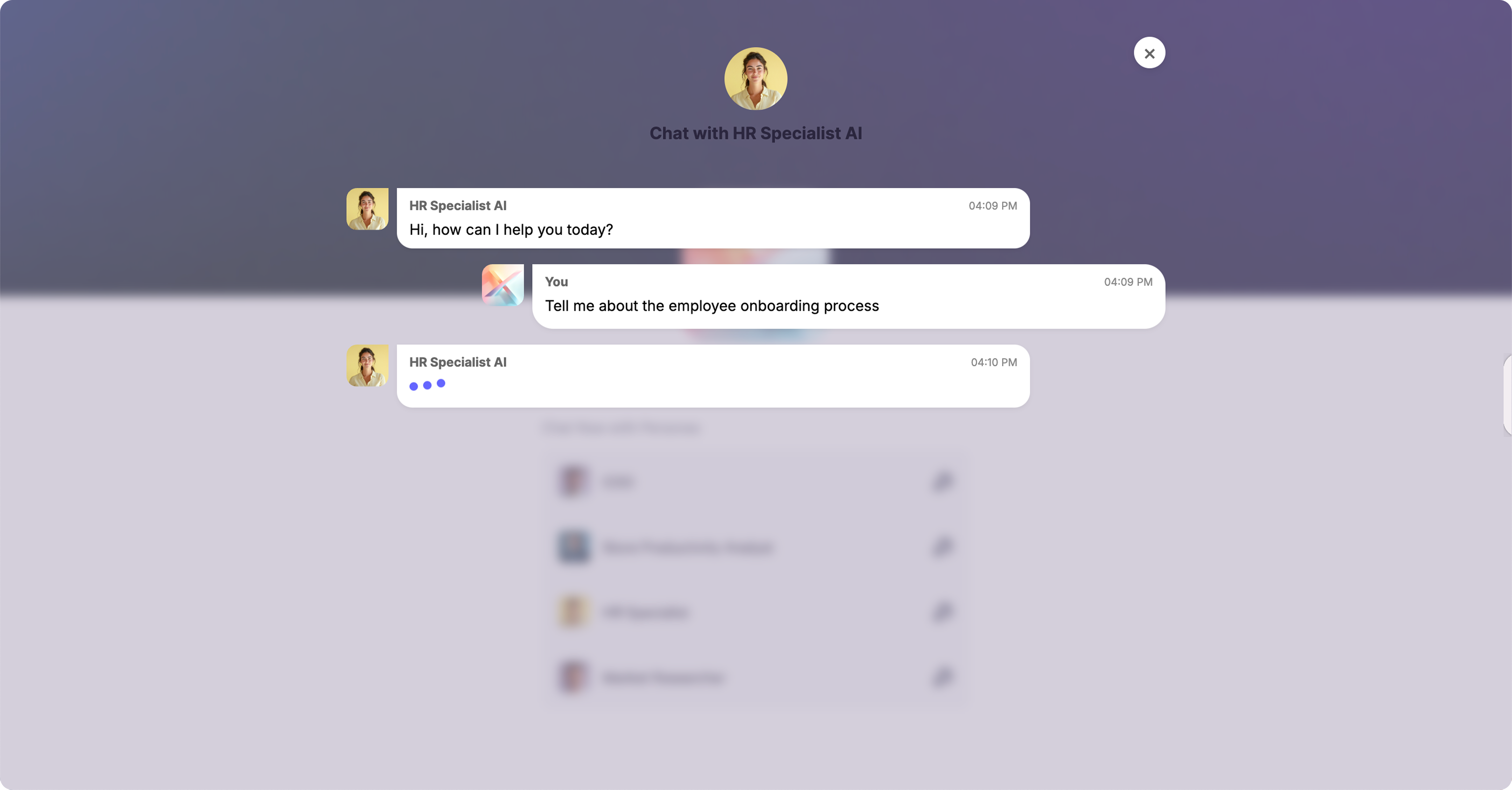 Profile Page Chat DMs