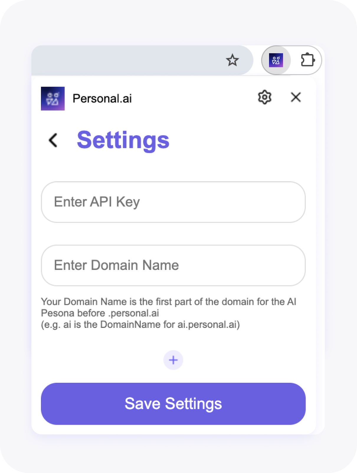 Connect Chrome Extension to Personal AI