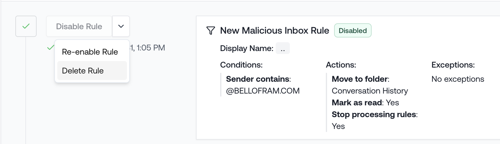 Delete Inbox Rules