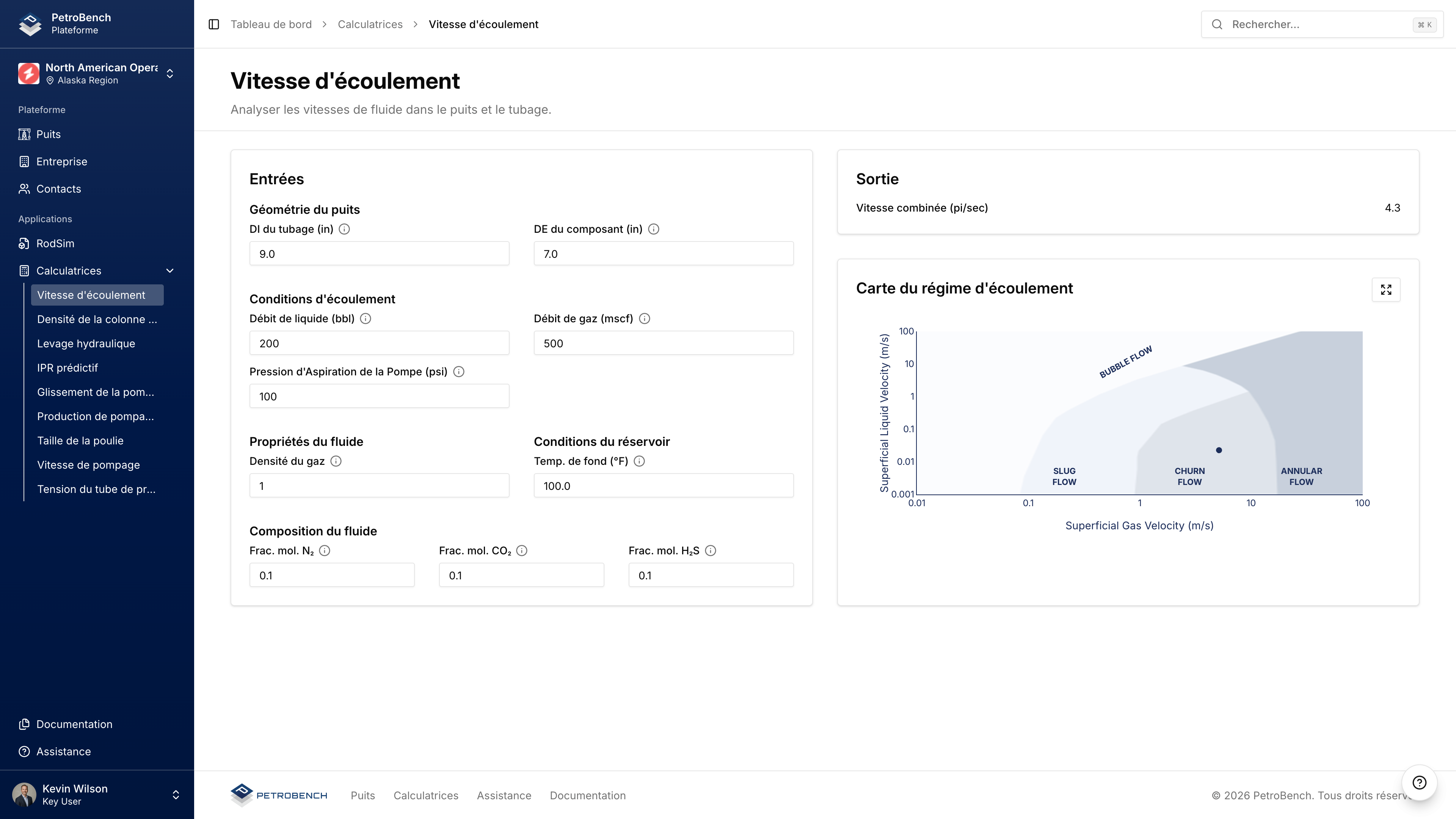 Calculateur de Vitesse d'Ecoulement