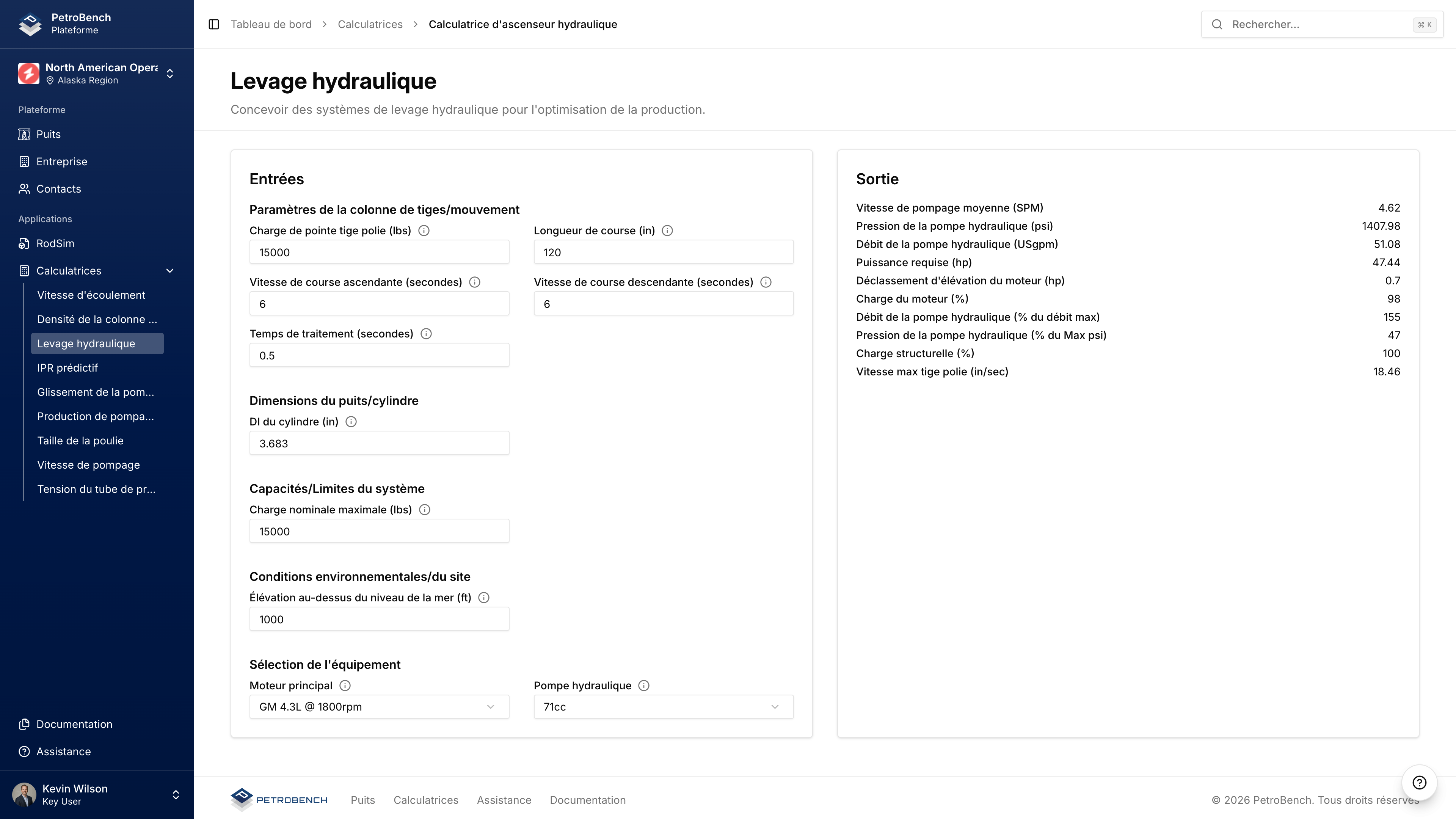 Calculateur de Levage Hydraulique