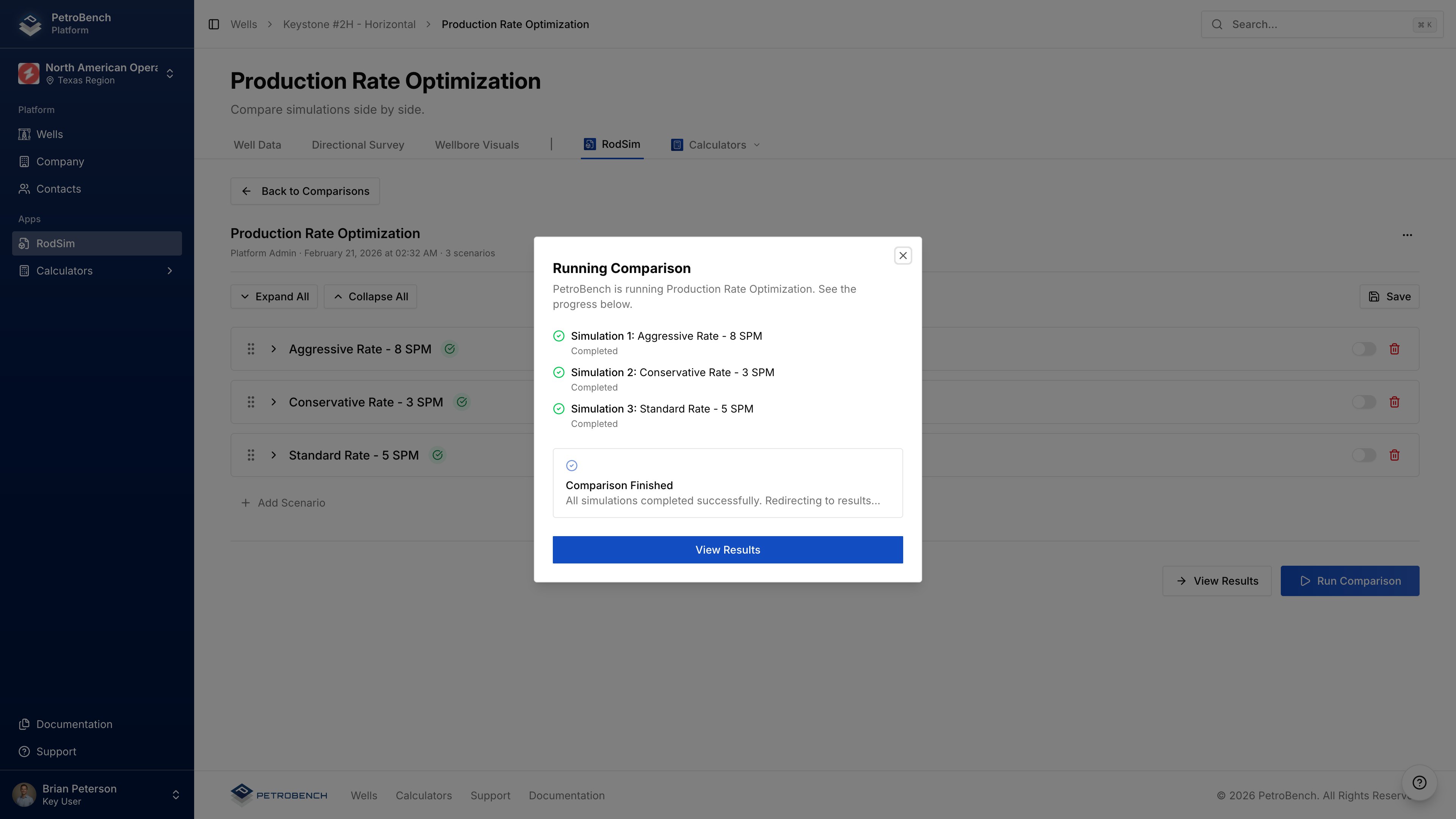 تشغيل المقارنة