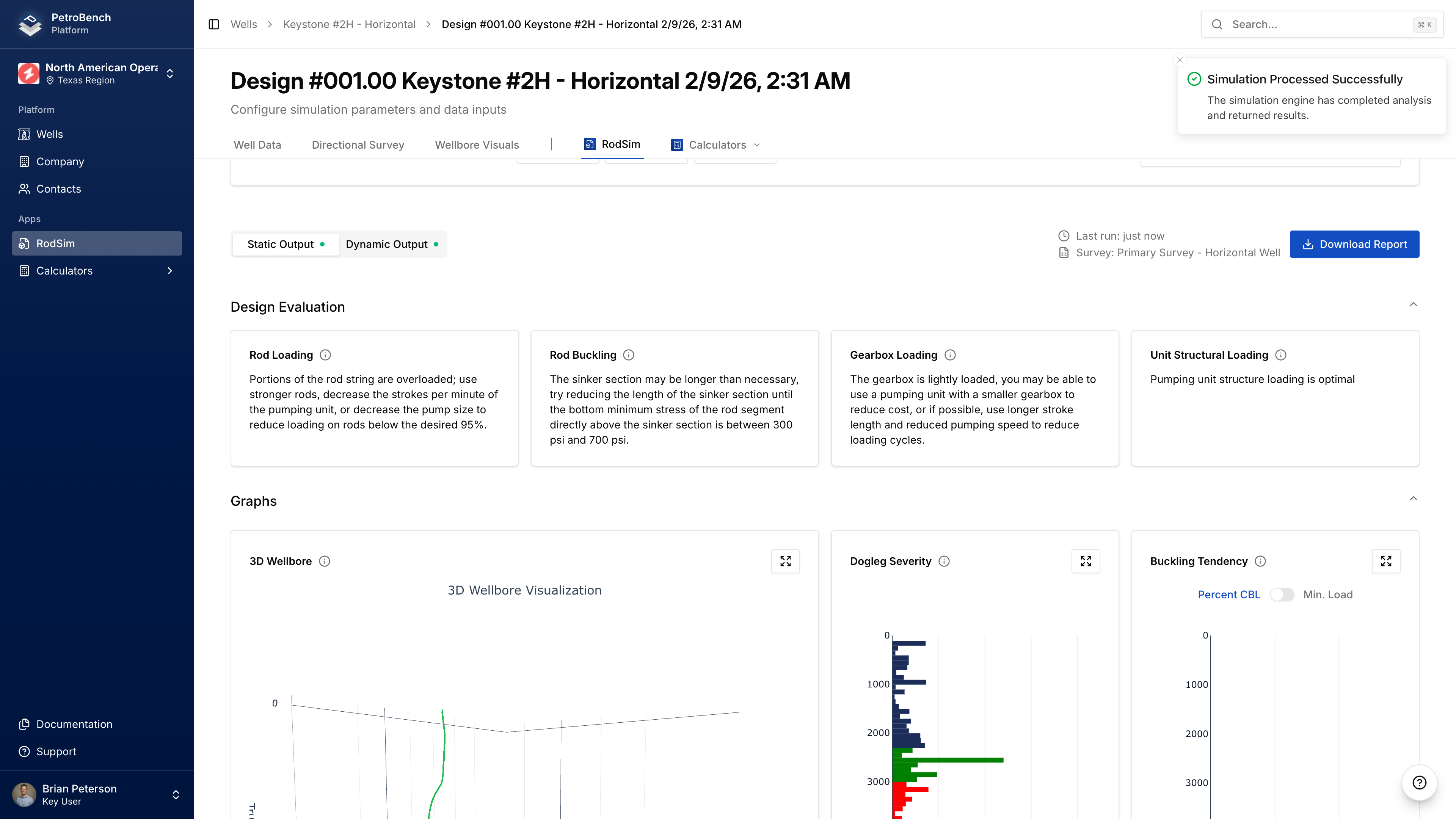 Simulação em Execução